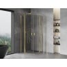 Mexen Mist Duo Duschkabine Pendeltür 120 x 120 cm, transparent, gold - 8A4-120-120-50-00