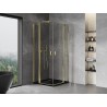 Mexen Mist Duo Duschkabine Pendeltür 120 x 120 cm, transparent, gold - 8A4-120-120-50-00