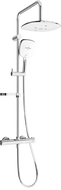 Mexen KX17 Aufputz-Duschset mit Regenbrause und Thermostatarmatur, Chrom/Weiß - 771501791-02