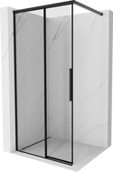 Mexen Rox Dusche-Walk-in links 105 x 200 cm, schwarzer Rahmen 8 mm, schwarz - 8C2-105-003-70-70-L