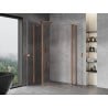 Mexen Mist Duo Duschkabine 90 x 70 cm, transparent, gebürstetes Kupfer - 8A4-090-070-65-00