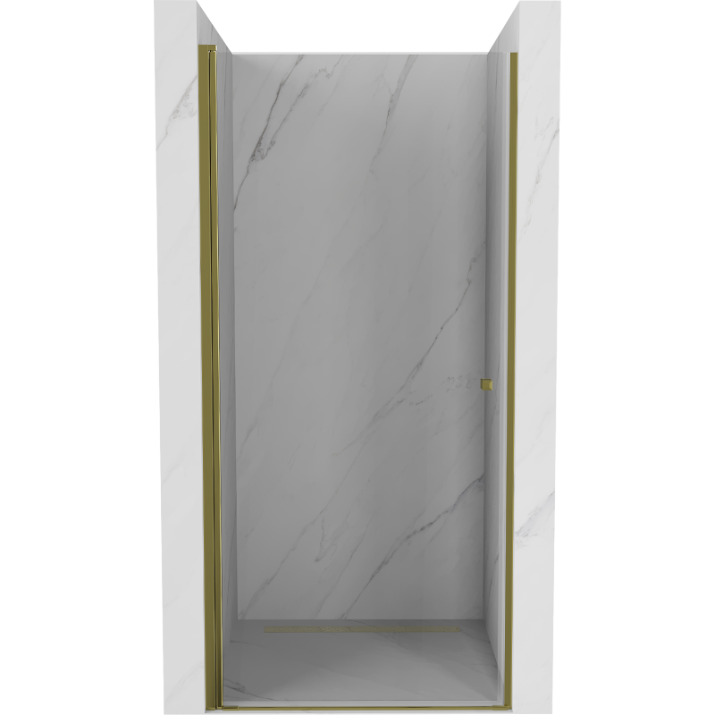 Mexen Pretoria Duschtür schwenkbar 100 cm, transparent, gold - 852-100-000-50-00
