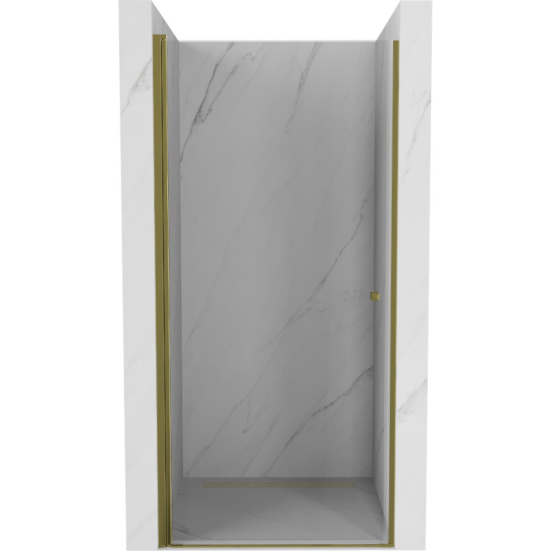 Mexen Pretoria schwenkbare Duschkabinentür 100 cm, transparent, gold - 852-100-000-50-00