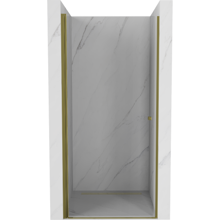 Mexen Pretoria Duschtür schwenkbar 100 cm, transparent, gold - 852-100-000-50-00