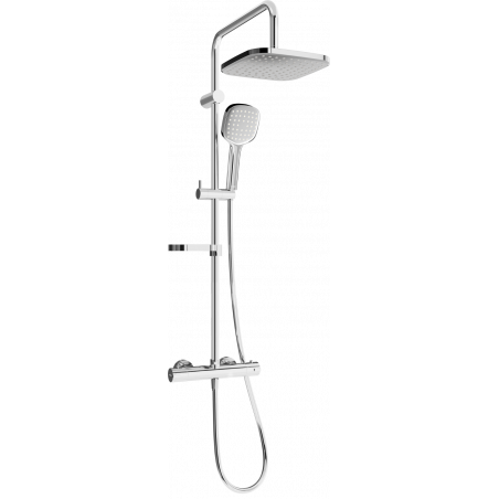 Mexen KX33 Aufputz-Duschset mit Regenbrause und Thermostatarmatur, Chrom - 771503391-00