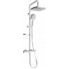 Mexen KX33 Brausegarnitur für Aufputzmontage mit Kopfbrause und Thermostatmischer, Chrom - 771503391-00