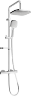 Mexen KX33 Aufputz-Duschset mit Regenbrause und Thermostatarmatur, Chrom - 771503391-00
