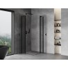 Mexen Mist Duo Duschkabine mit Schwingtür 105 x 105 cm, transparent, schwarz - 8A4-105-105-70-00