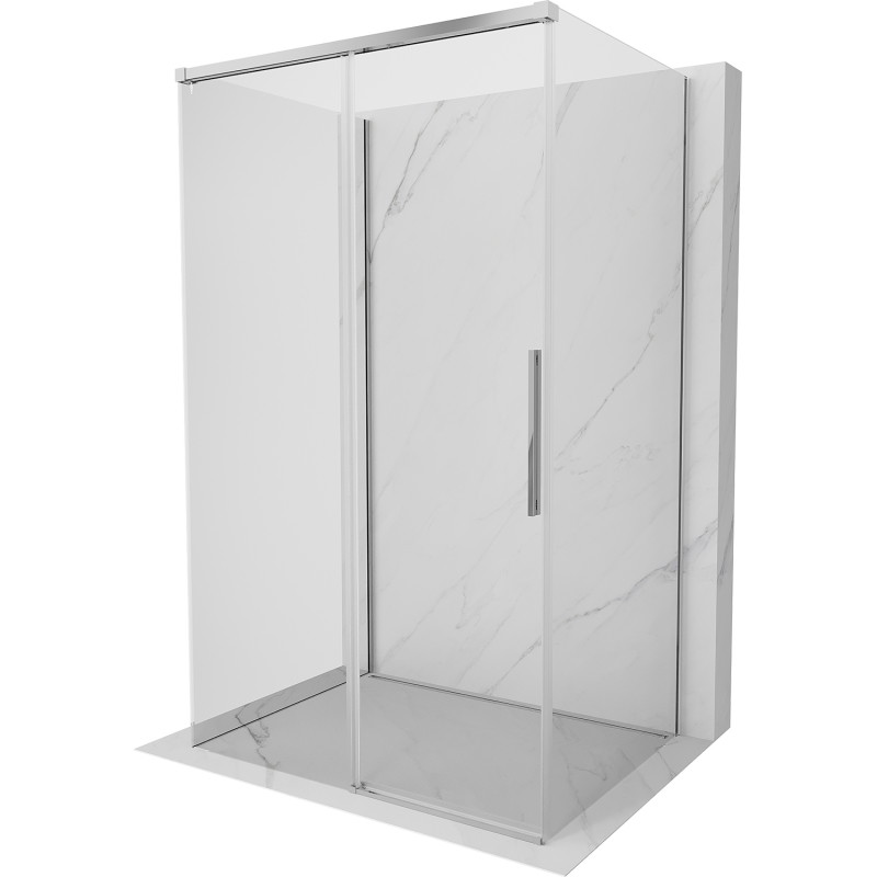 Mexen Rox-3S 3-seitige Duschkabine, Schiebetür 105 x 70 cm, transparent, Chrom - 8C2-105-070-01-00-3S