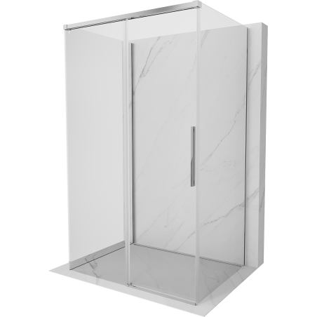 Mexen Rox-3S Duschkabine 3-seitig verschiebbar 125 x 70 cm, transparent, Chrom - 8C2-125-070-01-00-3S