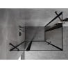 Mexen Mist Duo Duschkabine schwenkbar 115 x 100 cm, schwarzer Rahmen, schwarz - 8A4-115L-100P-70-70