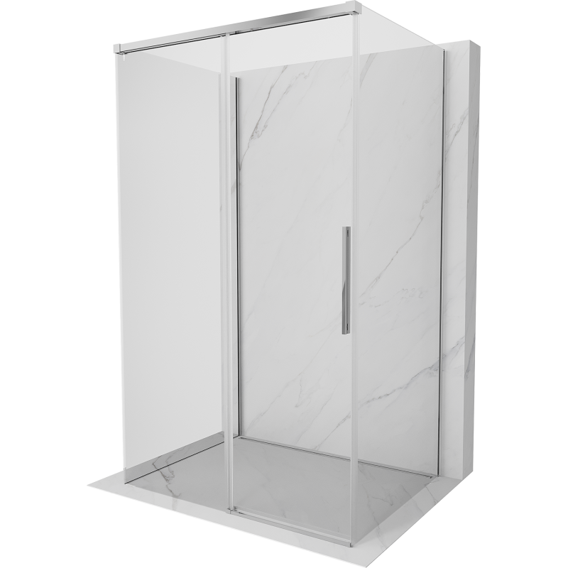 Mexen Rox-3S Duschkabine 3-seitig verschiebbar 115 x 85 cm, transparent, Chrom - 8C2-115-085-01-00-3S