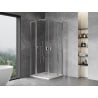 Mexen Mist L Duo Duschkabine 105 x 105 cm, transparent, Chrom - 8A4L-105-105-01-00