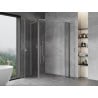 Mexen Mist L Duo Duschkabine Schwenkbar 120 x 115 cm, transparent, chrom - 8A4L-120-115-01-00