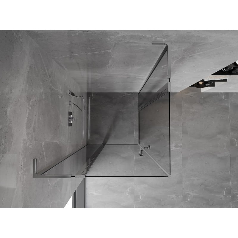 Mexen Mist L Duo Duschkabine schwenkbar 120 x 120 cm, transparent, Chrom - 8A4L-120-120-01-00