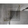 Mexen Mist L Duo Duschkabine mit Schwingtür 110 x 110 cm, transparent, gold - 8A4L-110-110-50-00