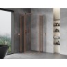 Mexen Mist L Duo Pendeltür-Duschkabine 95 x 95 cm, transparent, gebürstetes Kupfer - 8A4L-095-095-65-00