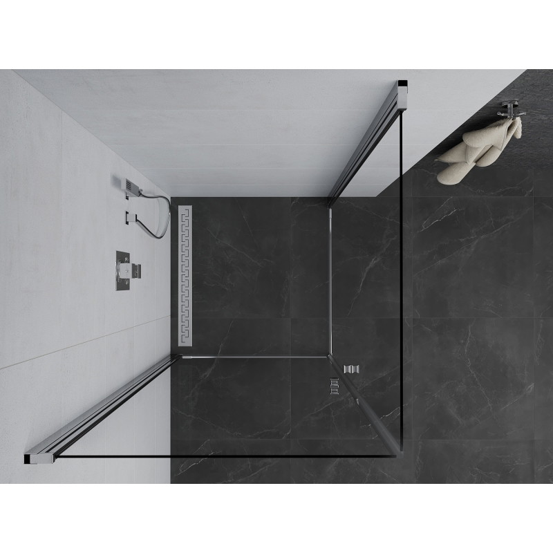 Mexen Pretoria Duo Duschkabine, 100 x 100 cm, transparent, Chrom - 852-100-100-02-00