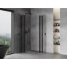 Mexen Mist L Duo Duschkabine schwenkbar 90 x 90 cm, transparent, schwarz - 8A4L-090-090-70-00