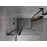 Mexen Mist L Duo Duschkabine Drehbar 120 x 110 cm, transparent, schwarz - 8A4L-120-110-70-00