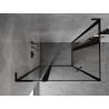 Mexen Mist L Duo Duschkabine, 115 x 95 cm, schwarze Rahmen, schwarz - 8A4L-115L-095P-70-70