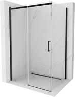 Mexen Omega Duschkabine Schiebetür 120 x 100 cm, transparent, schwarz - 825-120-100-70-00