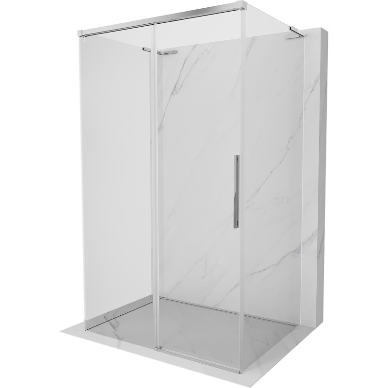 Mexen Rox-3S L Duschkabine 3-seitig, schiebbar 145 x 70 cm, transparent, Chrom - 8C2L-145-070-01-00-3S