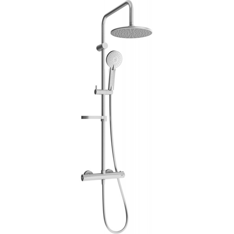 Mexen KX40 Aufputz-Duschset mit Regendusche und Thermostatbatterie, graphit - 771504091-66