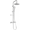 Mexen KX40 Aufputz-Duschset mit Regendusche und Thermostatbatterie, graphit - 771504091-66