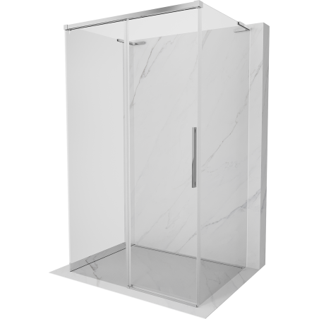 Mexen Rox-3S L Duschkabine 3-seitig verschiebbar 135 x 80 cm, transparent, Chrom - 8C2L-135-080-01-00-3S
