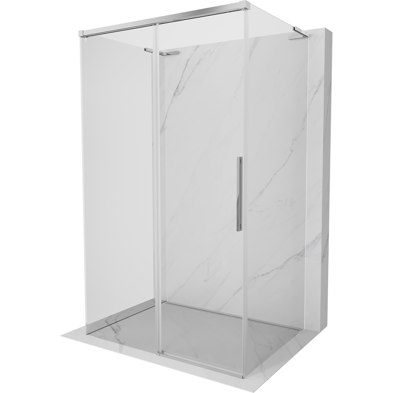Mexen Rox-3S L Duschkabine 3-seitig Schiebetür 120 x 90 cm, transparent, Chrom - 8C2L-120-090-01-00-3S