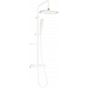 Mexen KX49 Aufputz-Duschset mit Regendusche und Thermostatbatterie, weiß/gold - 771504091-25