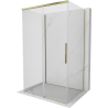 Mexen Rox-3S Duschkabine 3-seitig verschiebbar 115 x 70 cm, transparent, gold - 8C2-115-070-50-00-3S