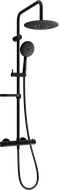 Mexen KX67 aufputz-duschset mit regenduschkopf und thermostatischer armatur, schwarz - 771506791-70