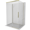 Mexen Rox-3S 3-seitige Duschkabine, 105 x 85 cm, Transparent, Gold - 8C2-105-085-50-00-3S