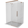 Mexen Rox-3S L 3-seitige Duschkabine 150 x 80 cm, transparent, Roségold - 8C2L-150-080-60-00-3S