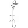Mexen KT17 Aufputz-Duschset mit Regenduschkopf und Thermostatarmatur, Chrom - 771501793-00
