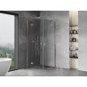 Mexen Mist-H Duo Duschkabine schwenkbar 70 x 70 cm, transparent, Chrom - 8A5-070L-070P-01-00