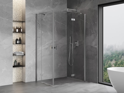 Mexen Mist-H Duo Duschkabine rechts 90 x 110 cm, transparent, Chrom - 8A5-090L-110P-01-00