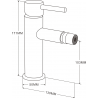 Mexen Elba weißer Bidet-Wasserhahn - 74120-20