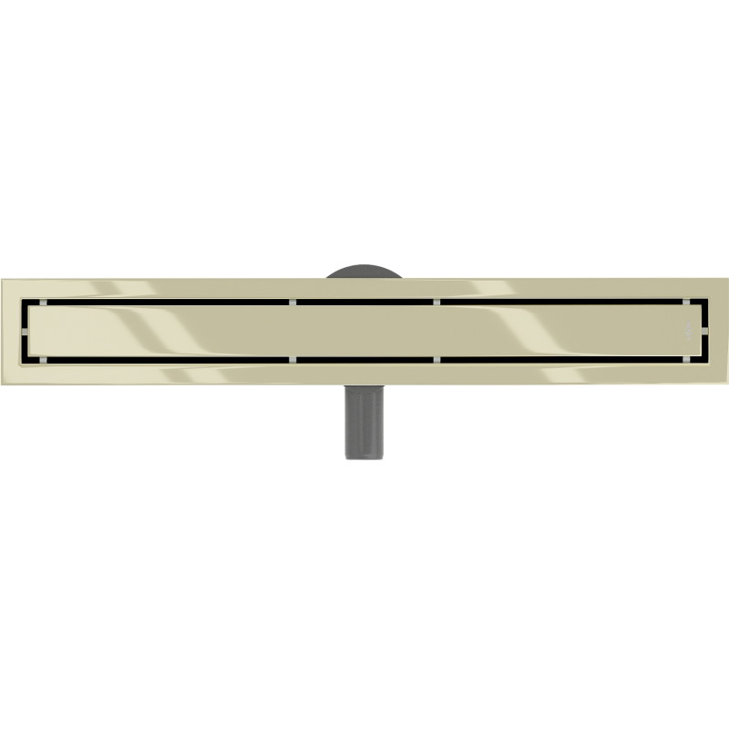 Mexen Flat 360° M13 drehbarer 2-in-1-Linienablauf 50 cm, gold - 1510050-40