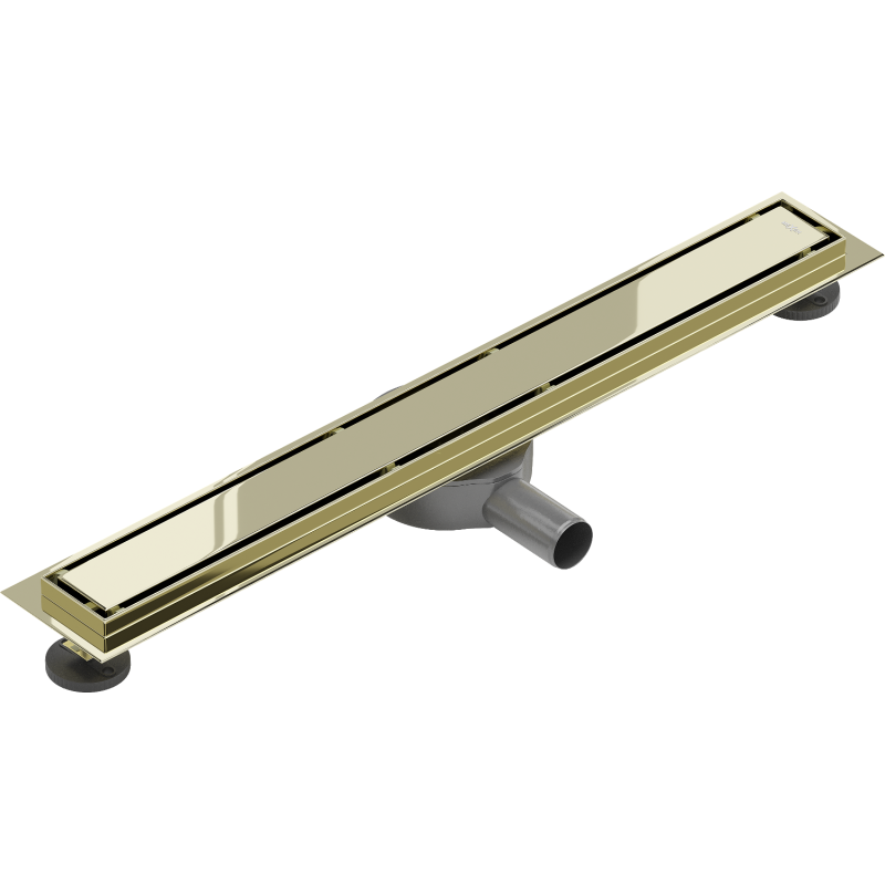 Mexen Flat 360° M13 Drehbarer Linienabfluss 2-in-1 70 cm, Gold - 1510070-40