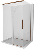 Mexen Rox-3S 3-seitige Duschkabine, 130 x 95 cm, transparent, Roségold - 8C2-130-095-60-00-3S