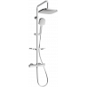 Mexen KT33 Aufputz-Duschset mit Regenbrause und Thermostatarmatur, Chrom - 771503393-00