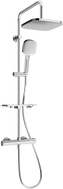 Mexen KT33 Aufputz-Duschset mit Regenbrause und Thermostatarmatur, Chrom - 771503393-00