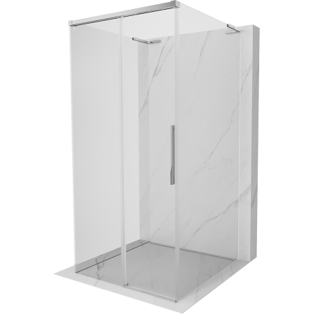 Mexen Rox-3S L 3-seitige Duschkabine, 90 x 90 cm, transparent, chrom - 8C2L-090-090-01-00-3S