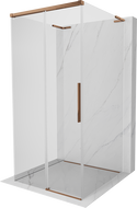 Mexen Rox-3S L duschkabine 3-seitig verschiebbar 90 x 90 cm, transparent, roségold - 8C2L-090-090-60-00-3S