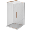 Mexen Rox-3S L Duschkabine 3-seitig, schiebbar 90 x 90 cm, transparent, gebürstetes Kupfer - 8C2L-090-090-65-00-3S