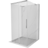 Mexen Rox-3S L dreiseitige, schiebbare Duschkabine 100 x 100 cm, transparent, Chrom - 8C2L-100-100-01-00-3S