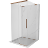 Mexen Rox-3S L Duschkabine 3-seitig verschiebbar 110 x 110 cm, transparent, Roségold - 8C2L-110-110-60-00-3S